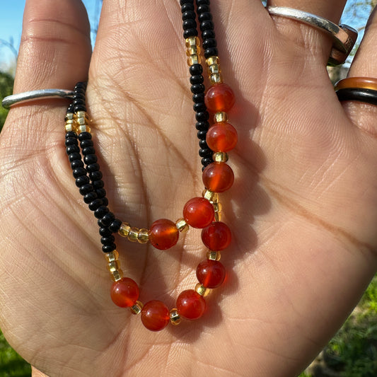 Carnelian Anklet