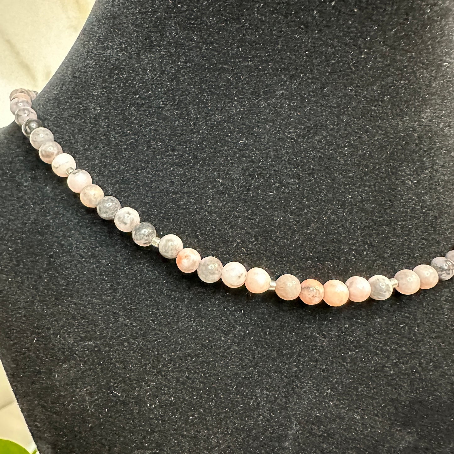 Pink Zebra Jasper Necklace
