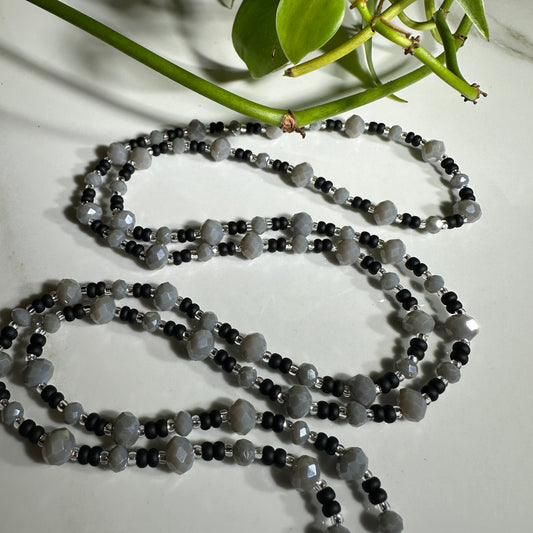 Grey/Matte Black Waistbead