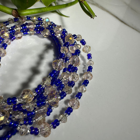 Sapphire/Champagne Waistbead
