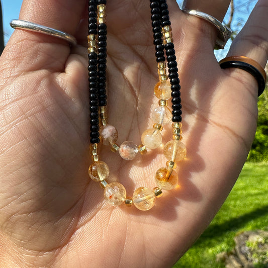 Milky Citrine Anklet