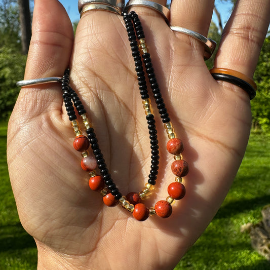 Red Jasper Anklet