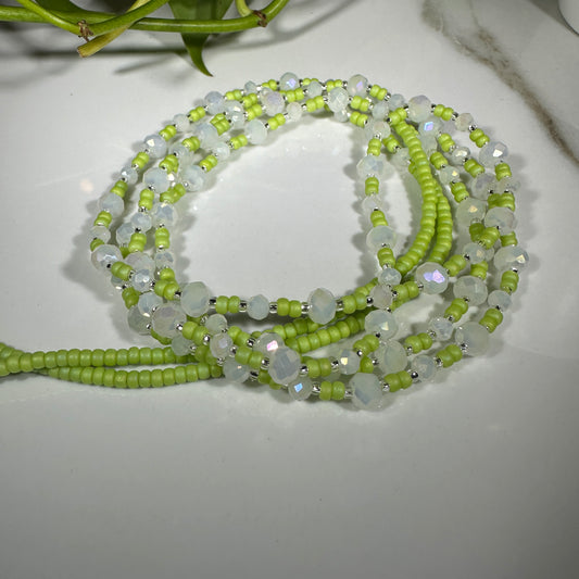 Green/White Waistbead