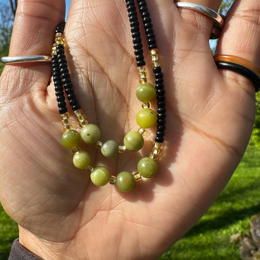 Green Jade Anklet