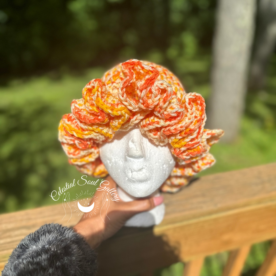Florida Rays Crochet Ruffle Hat