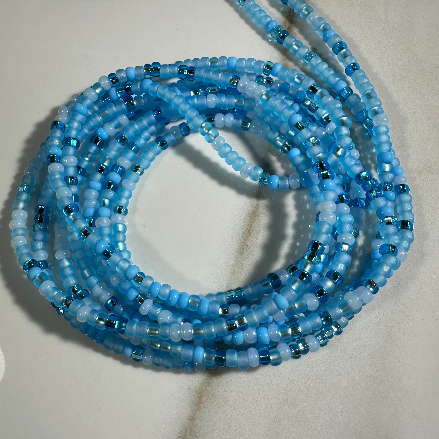 Aqua Kaleidoscope Waistbead