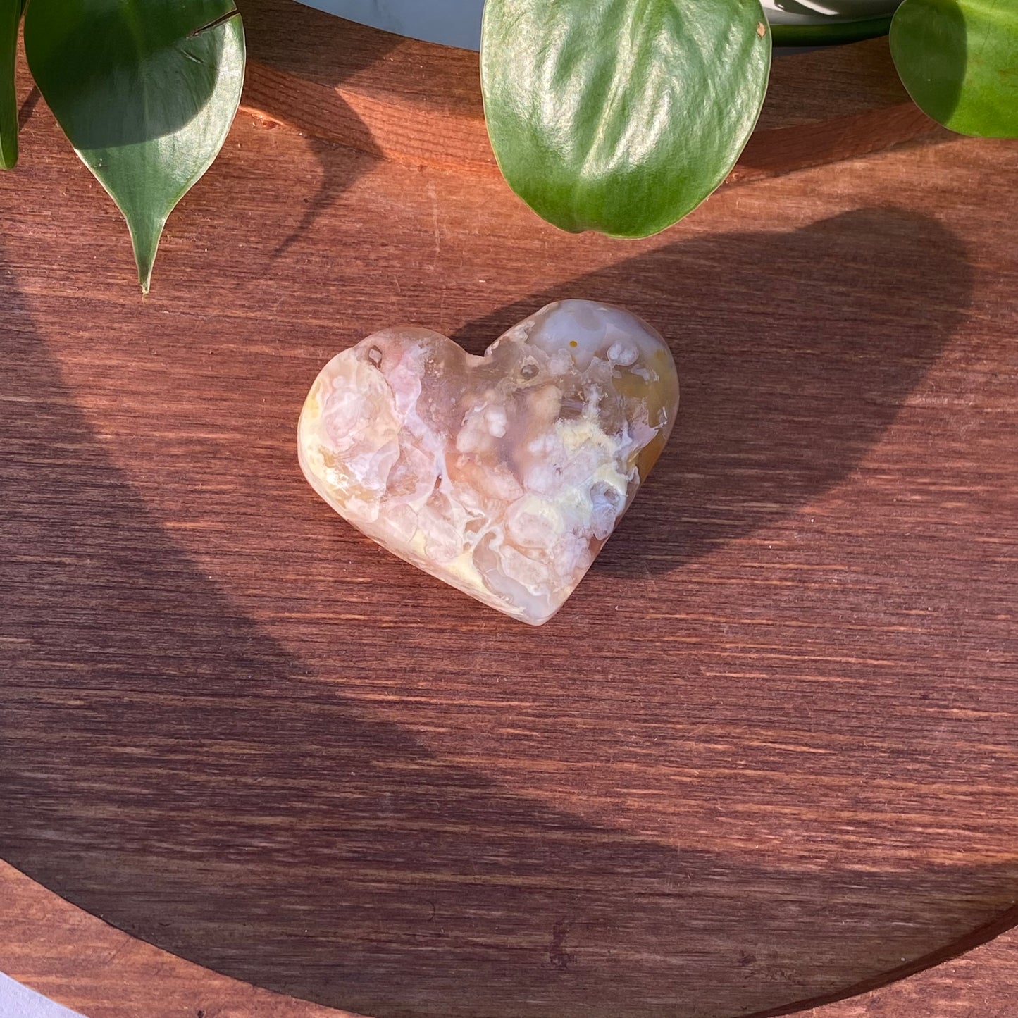 Flower Agate Hearts