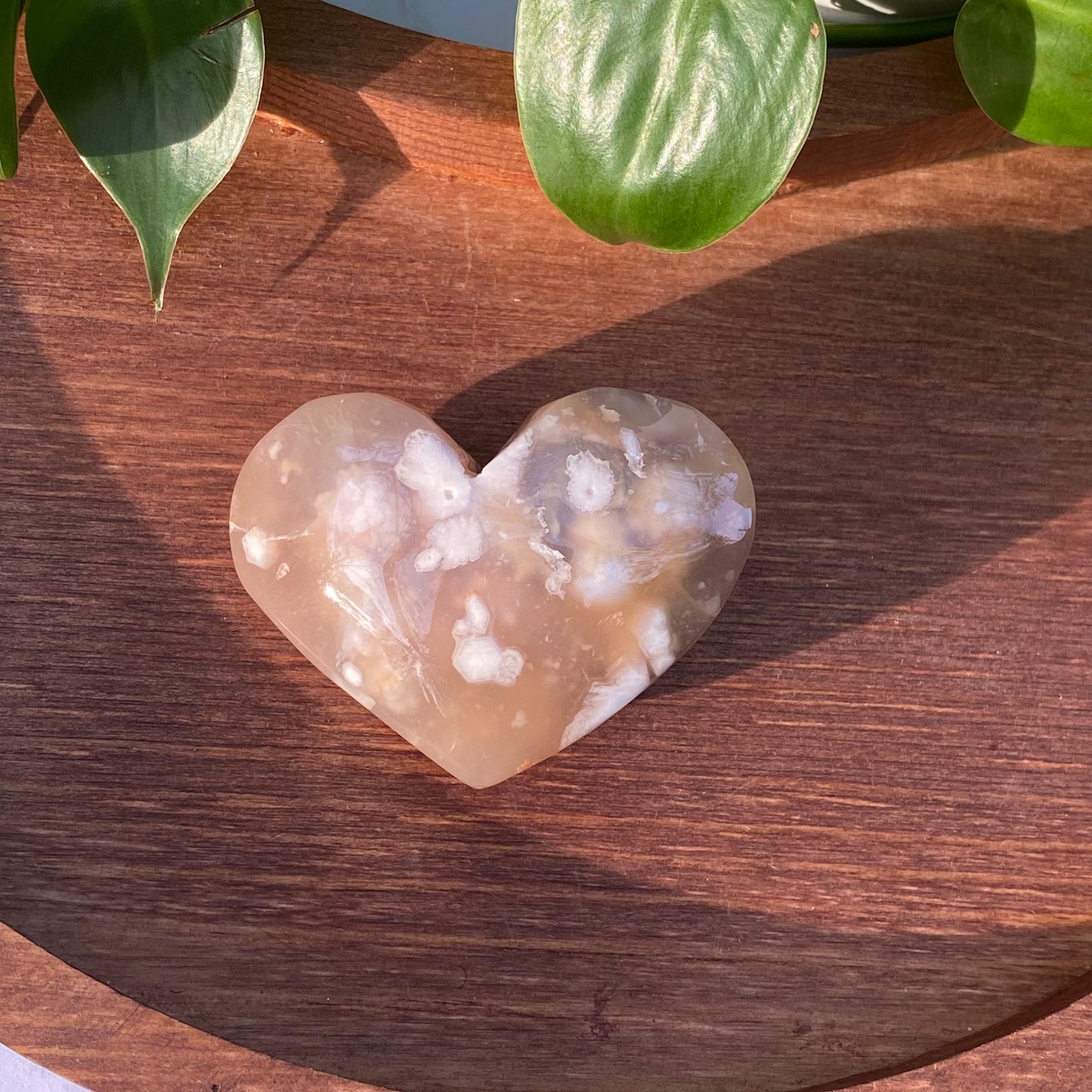 Flower Agate Hearts