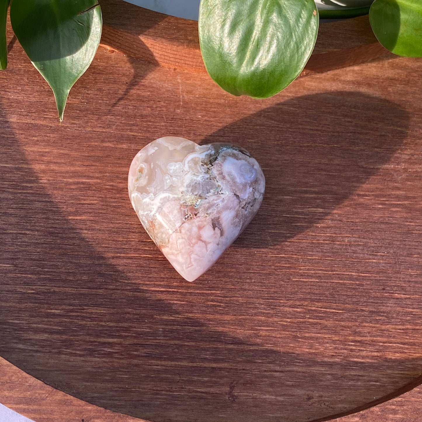 Flower Agate Hearts