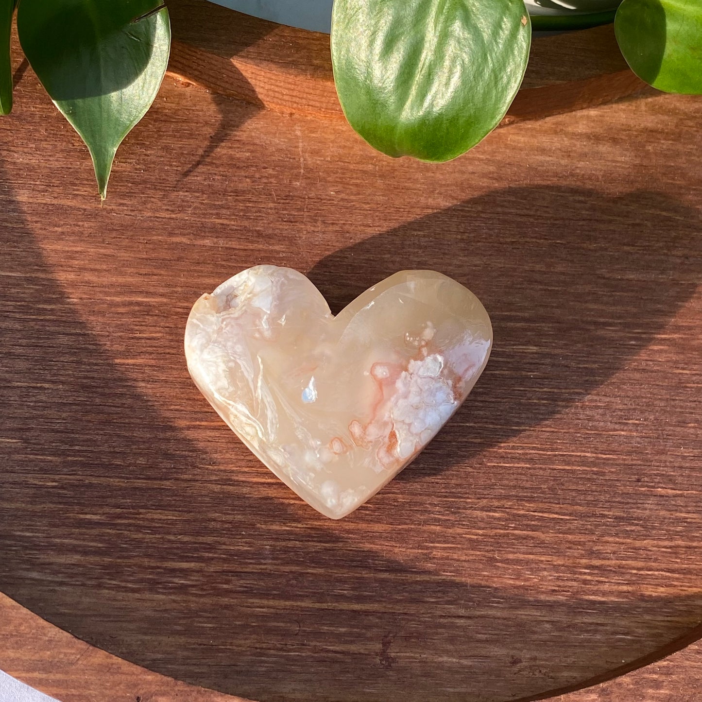 Flower Agate Hearts