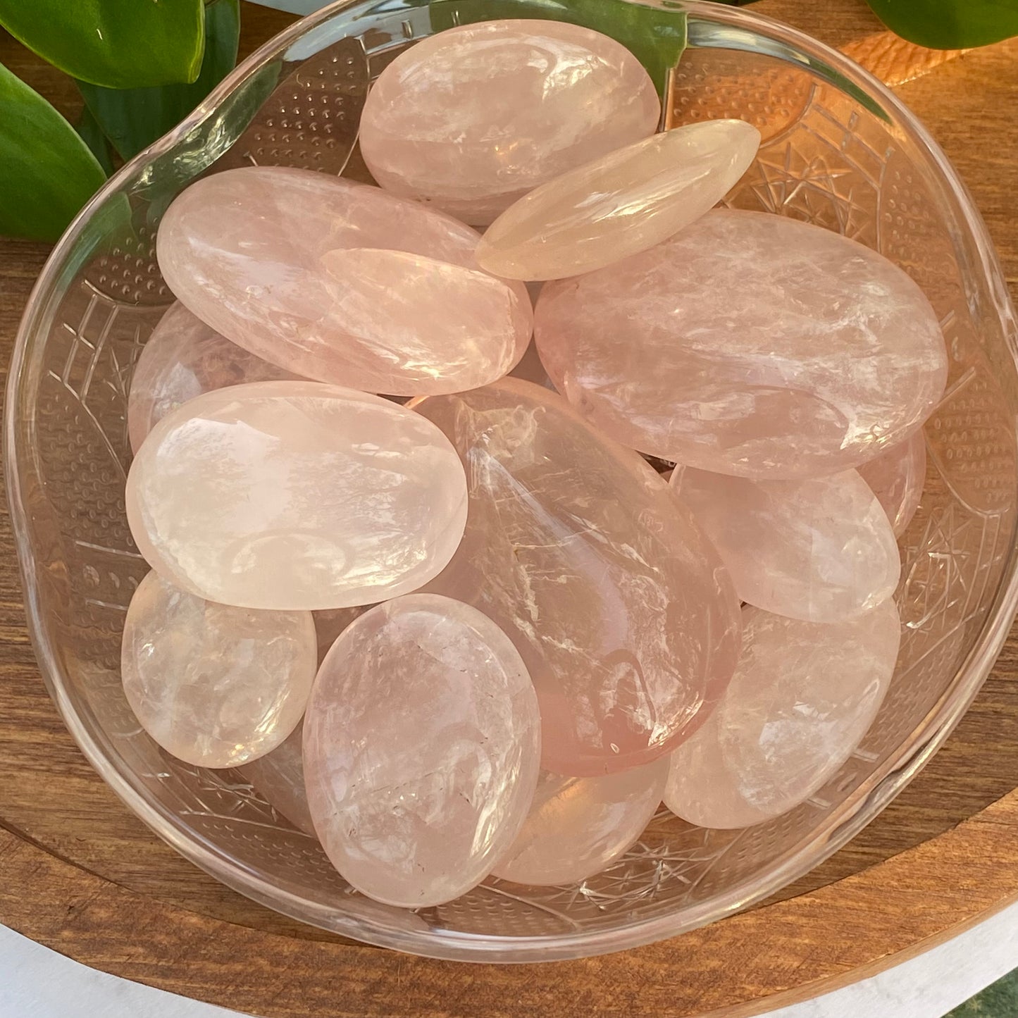 Rose Quartz Palm Stones