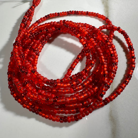 Red Kaleidoscope Waistbead