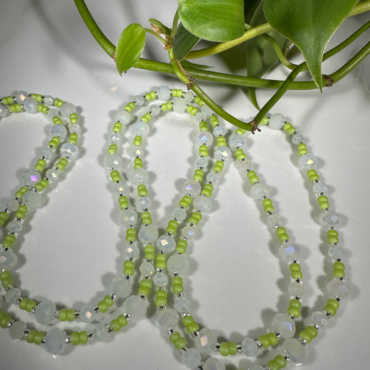 Green/White Waistbead