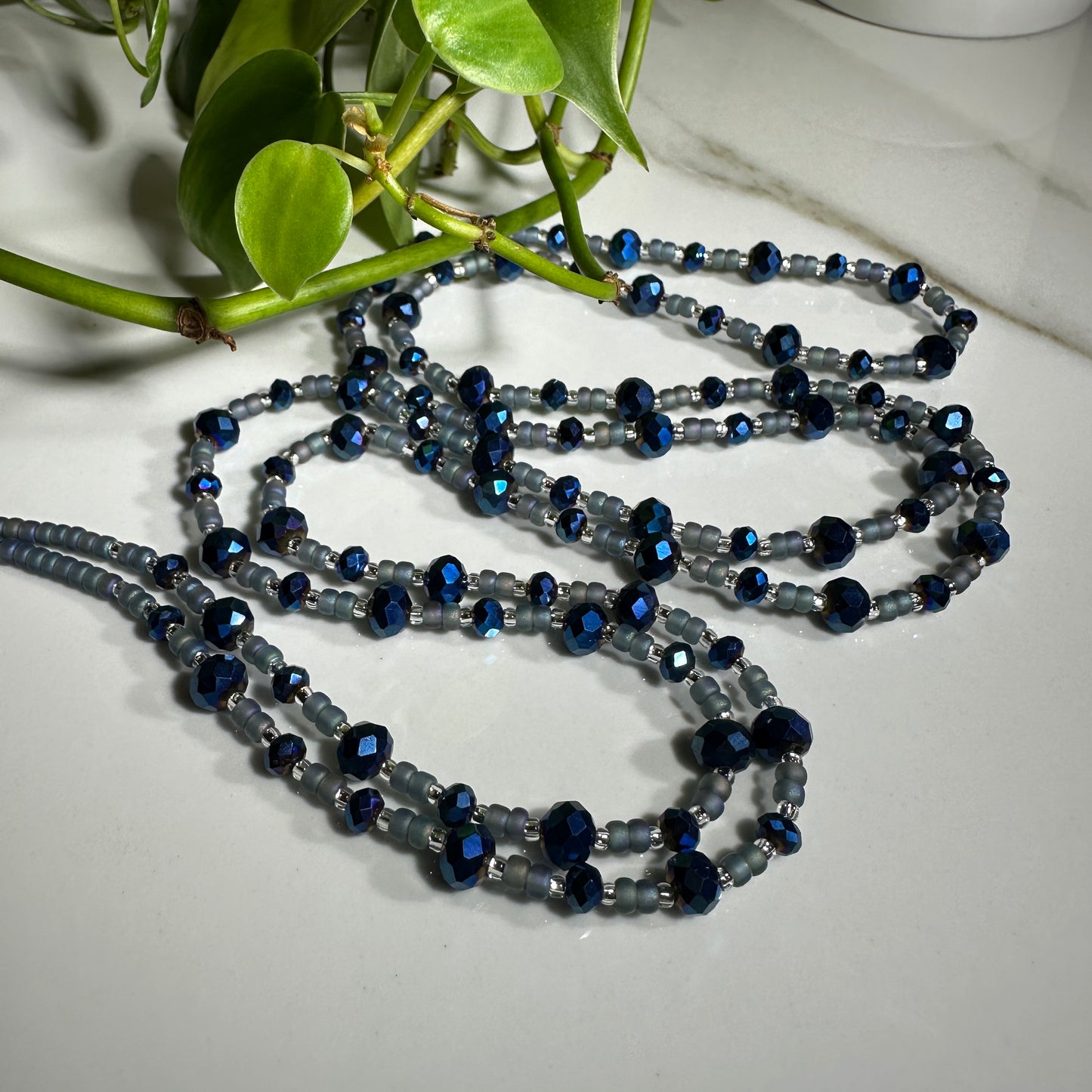Blush/Dark Sapphire Waistbead