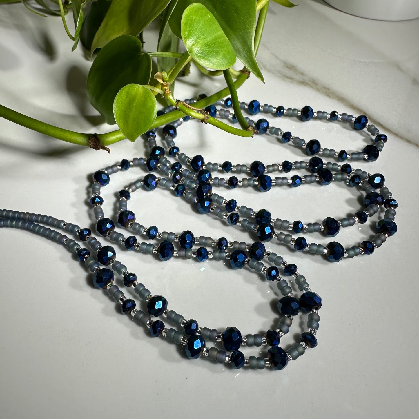 Blush/Dark Sapphire Waistbead