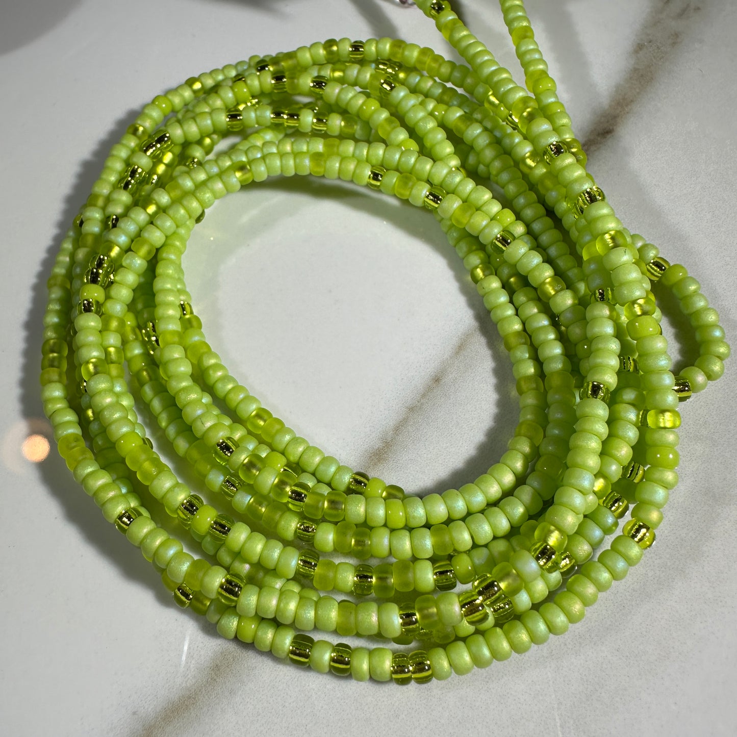 Chartreuse Kaleidoscope Waistbead