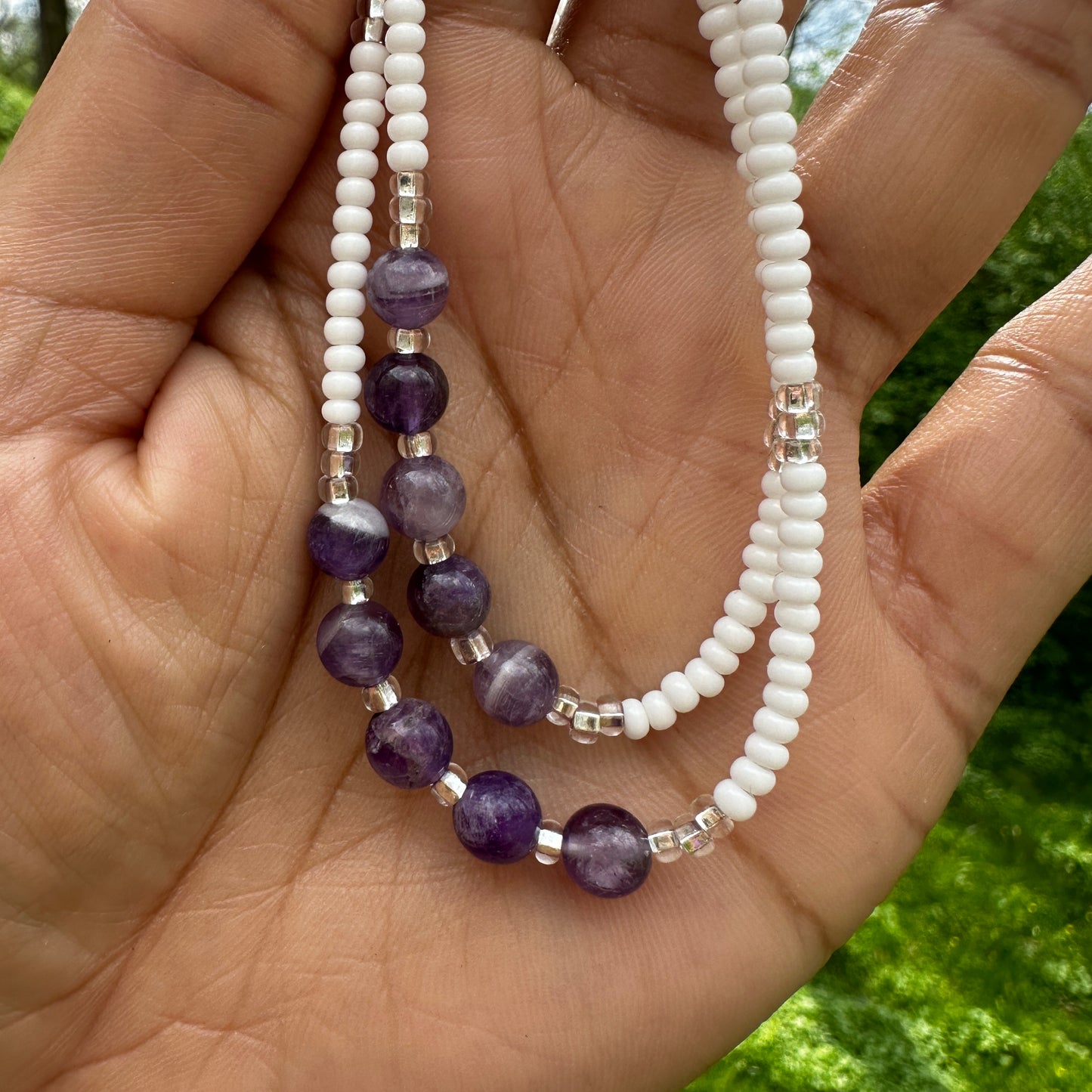 Amethyst Anklet