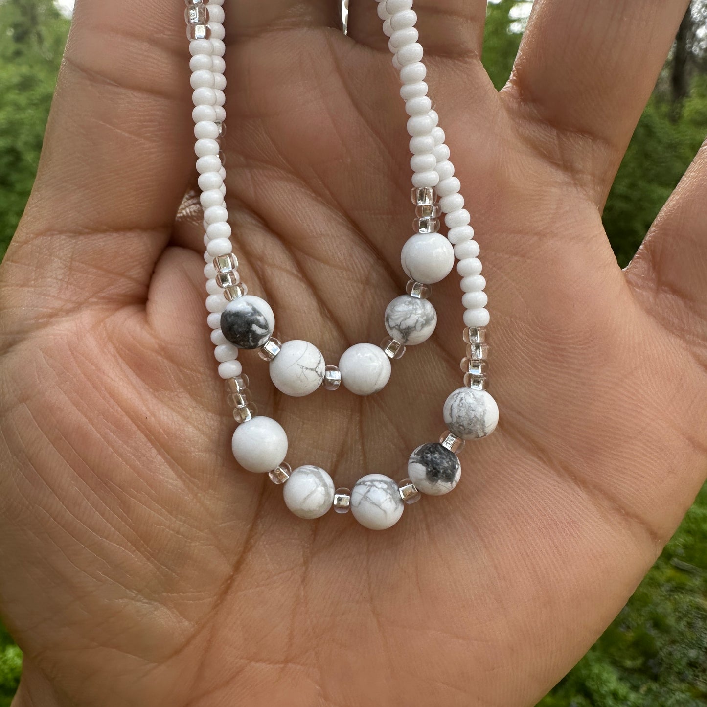 Howlite Anklet