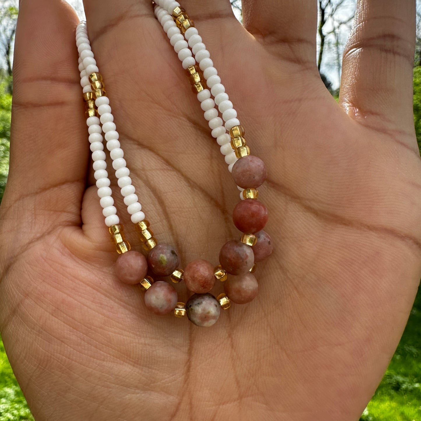 Golden Mica Anklet