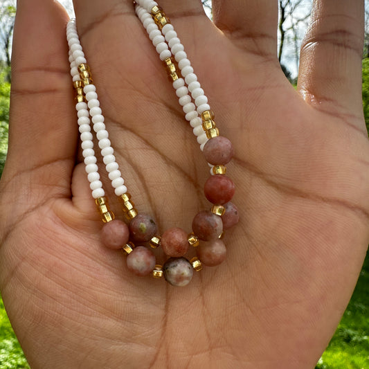 Golden Mica Anklet
