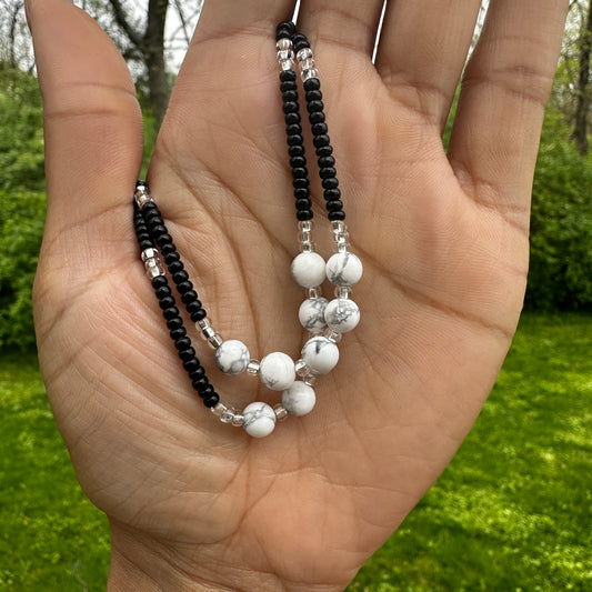 Howlite Anklet