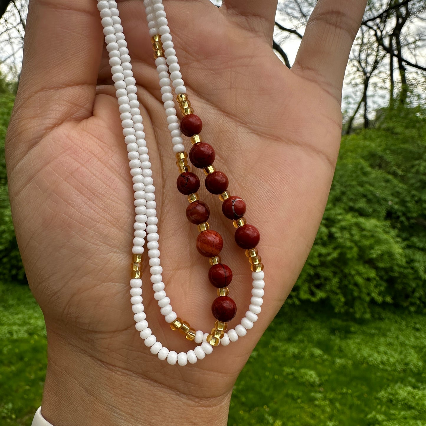 Red Jasper Anklet