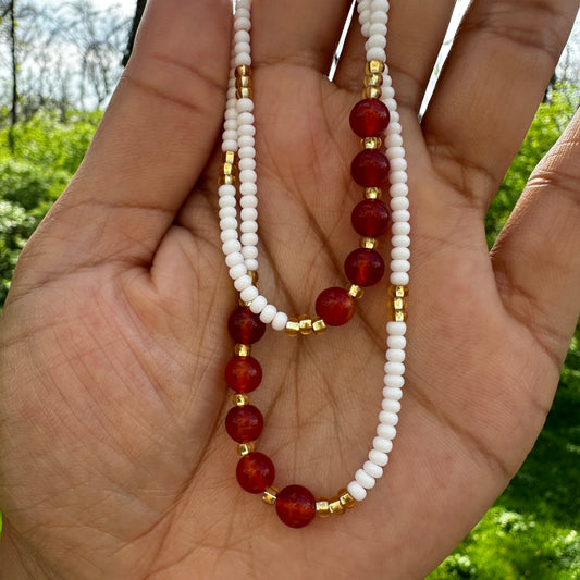 Carnelian Anklet