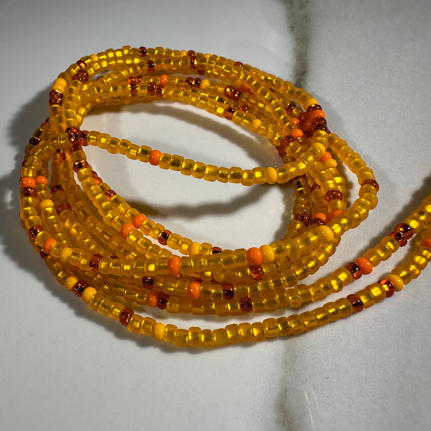 Tangerine Kaleidoscope Waistbead