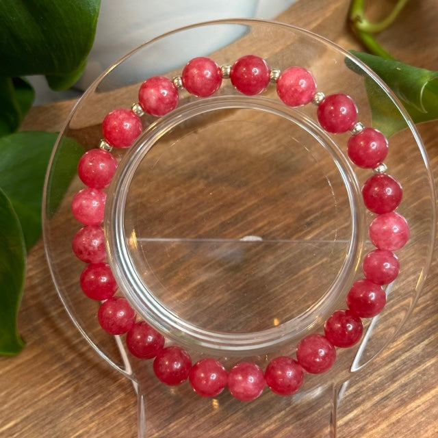 Rhodochrosite Chalcedony Bracelet (S)