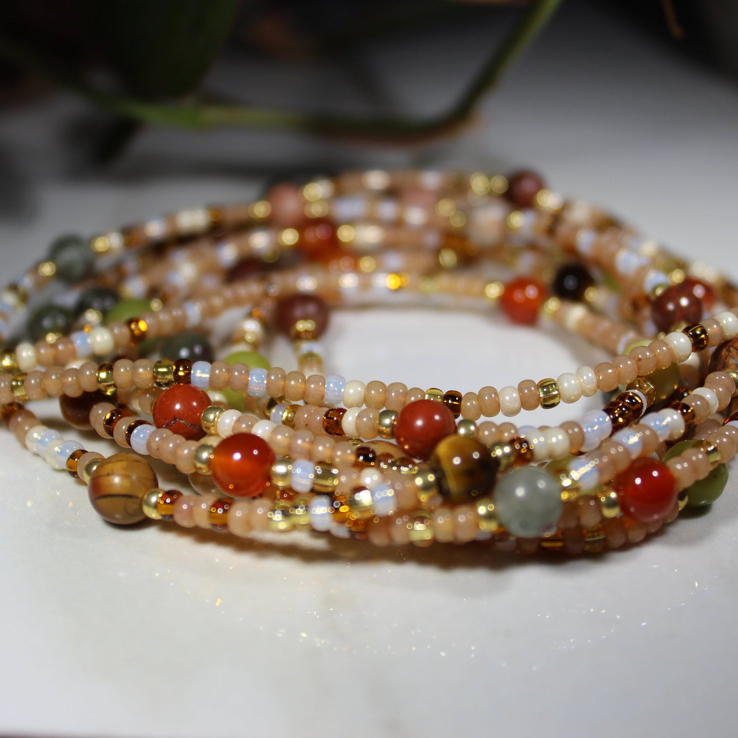 Gaia Tie On Waist Bead