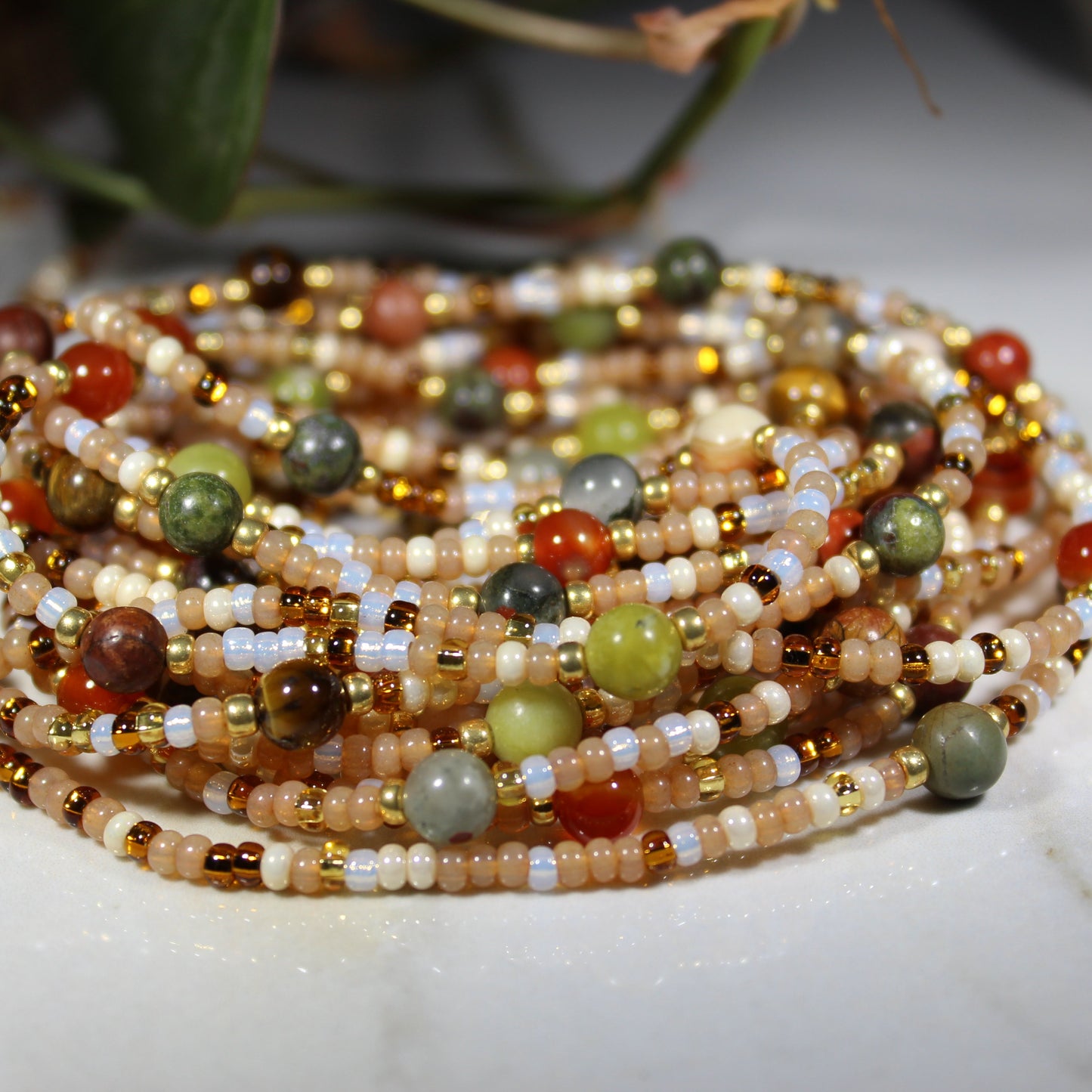Gaia Tie On Waist Bead