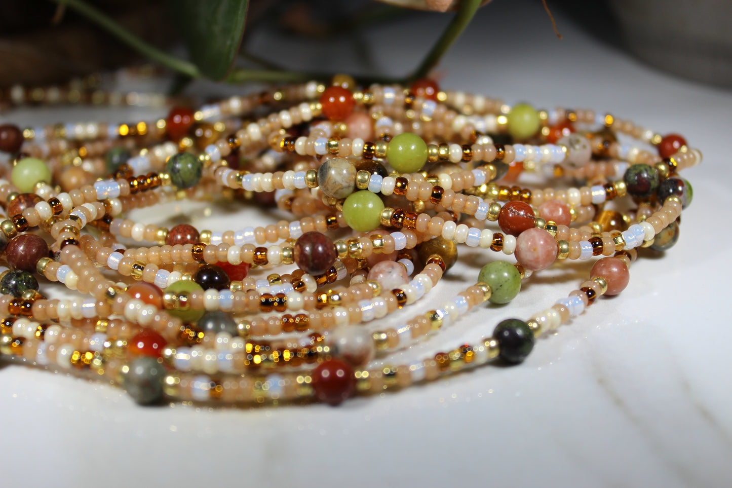 Gaia Tie On Waist Bead