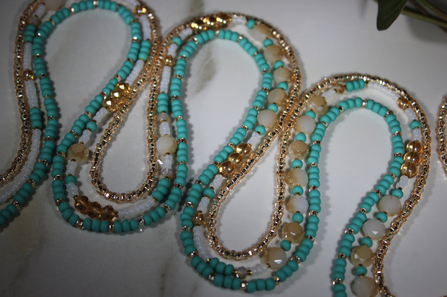 Solstice Bloom Tie On Waist Bead