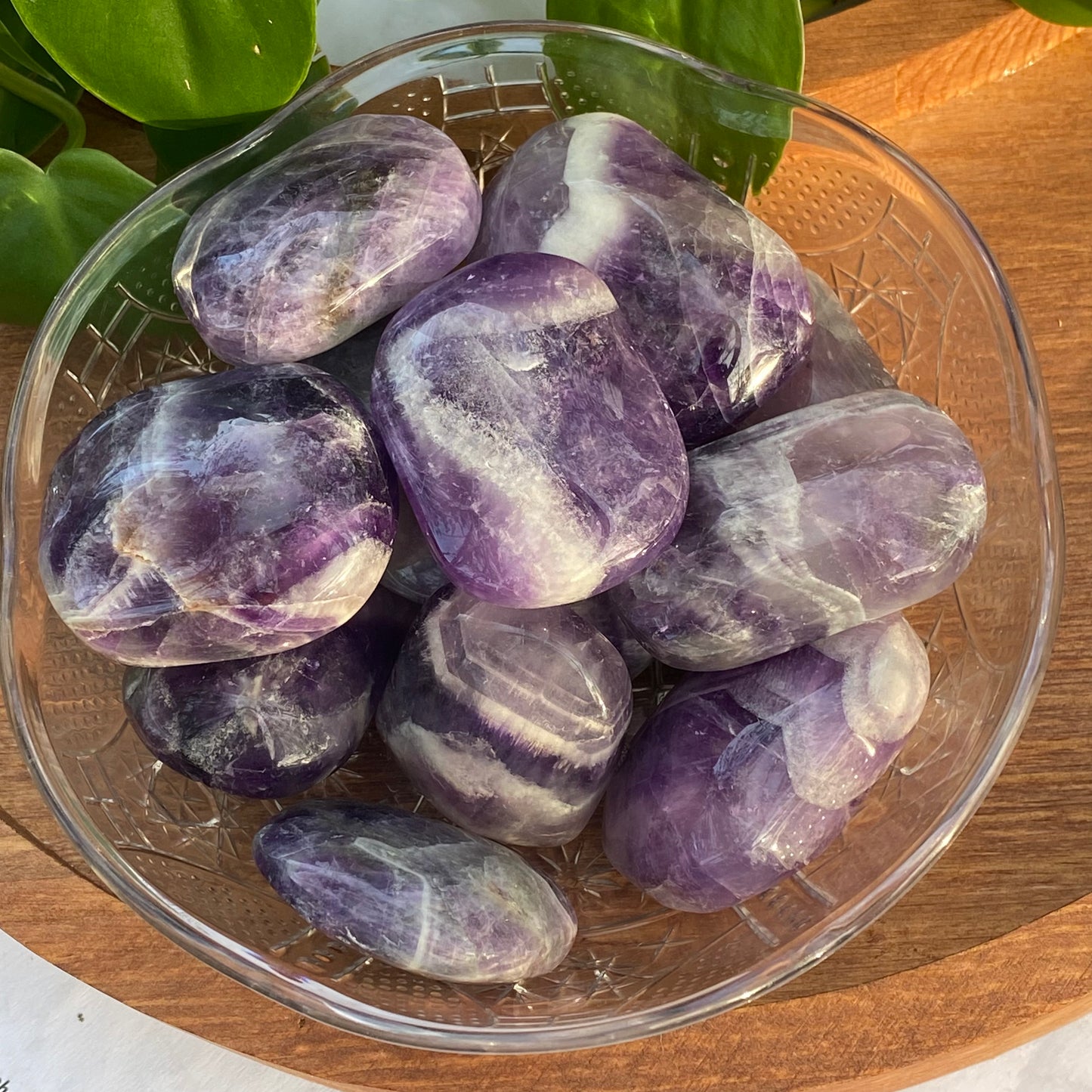 Dream Amethyst Palm Stones