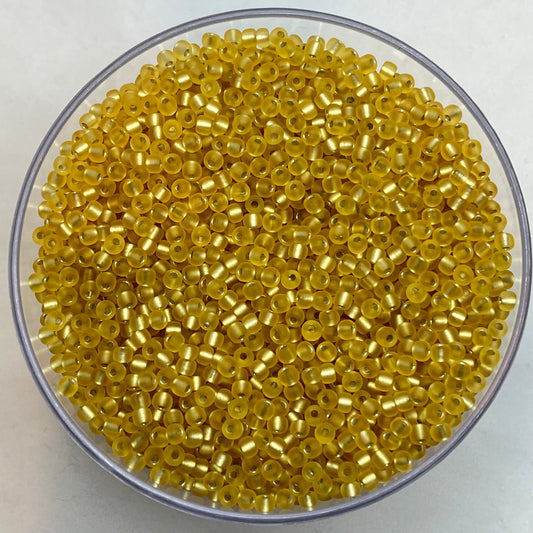 Matte S/L Gold Miyuki 8/0 -100g